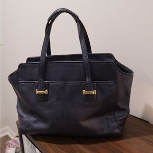 🚨 COACH TAYLOR ALEXIS CARRYALL TOTE F25205 in Navy Blue